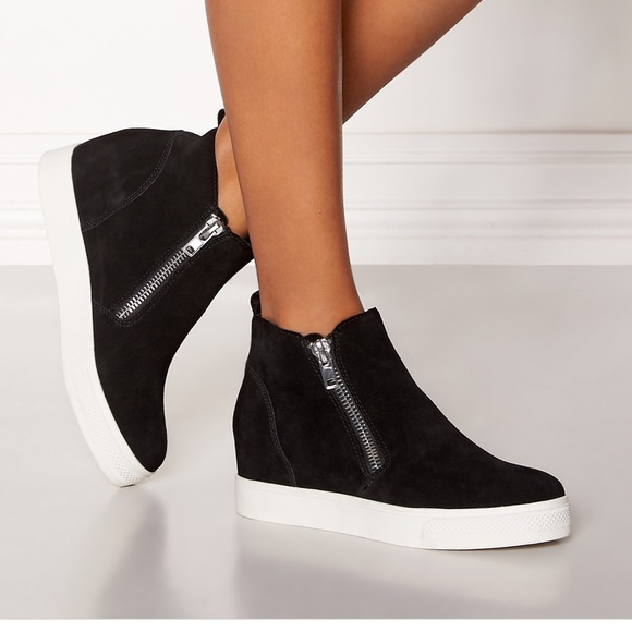Steve Madden Wedge Rainboot Black 